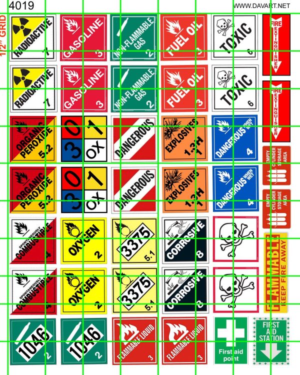 Various Flags 3 Decal naßschiebebild Decal 1/18 ie1-18-3 