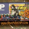 6040 DAVE'S DECALS BOXCAR TRAIN WALL ADULT STYLE URBAN GRAFFITI CARTOON NUDES 