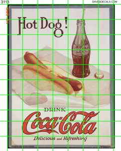 5218 DAVE'S DETAILS 1.5"X3" BILLBOARD SIGNS VERTICAL MOUNT COLA SIGNS PIN UPS